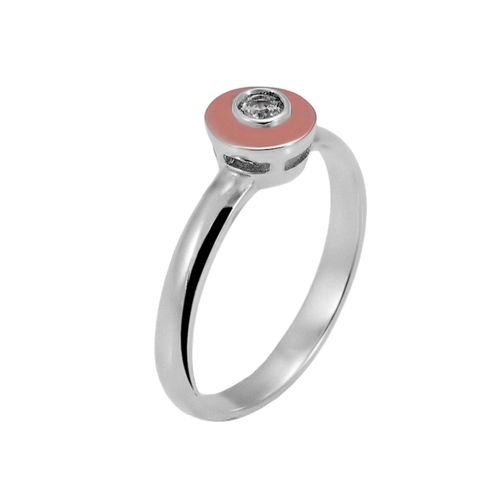 

Серебряное кольцо с золотом и куб. цирконием Tina-10 GS-3514 р-18.5