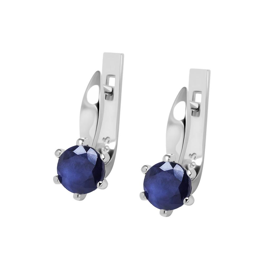 

Серебряные серьги с сапфиром 017-31 GS-4129 р-