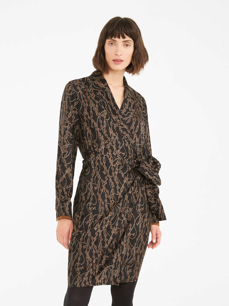 

Платье MaxMara  Черное с золотистым 12260403600, Платье MaxMara 44 Черное с золотистым 12260403600
