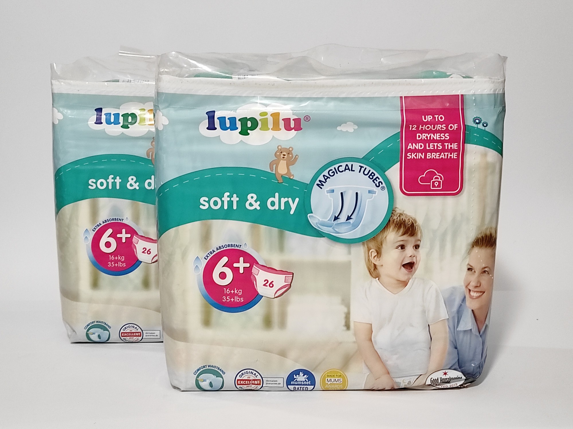 

Підгузники Lupilu soft & dry розмір 6+, 16+ кг, 52 шт