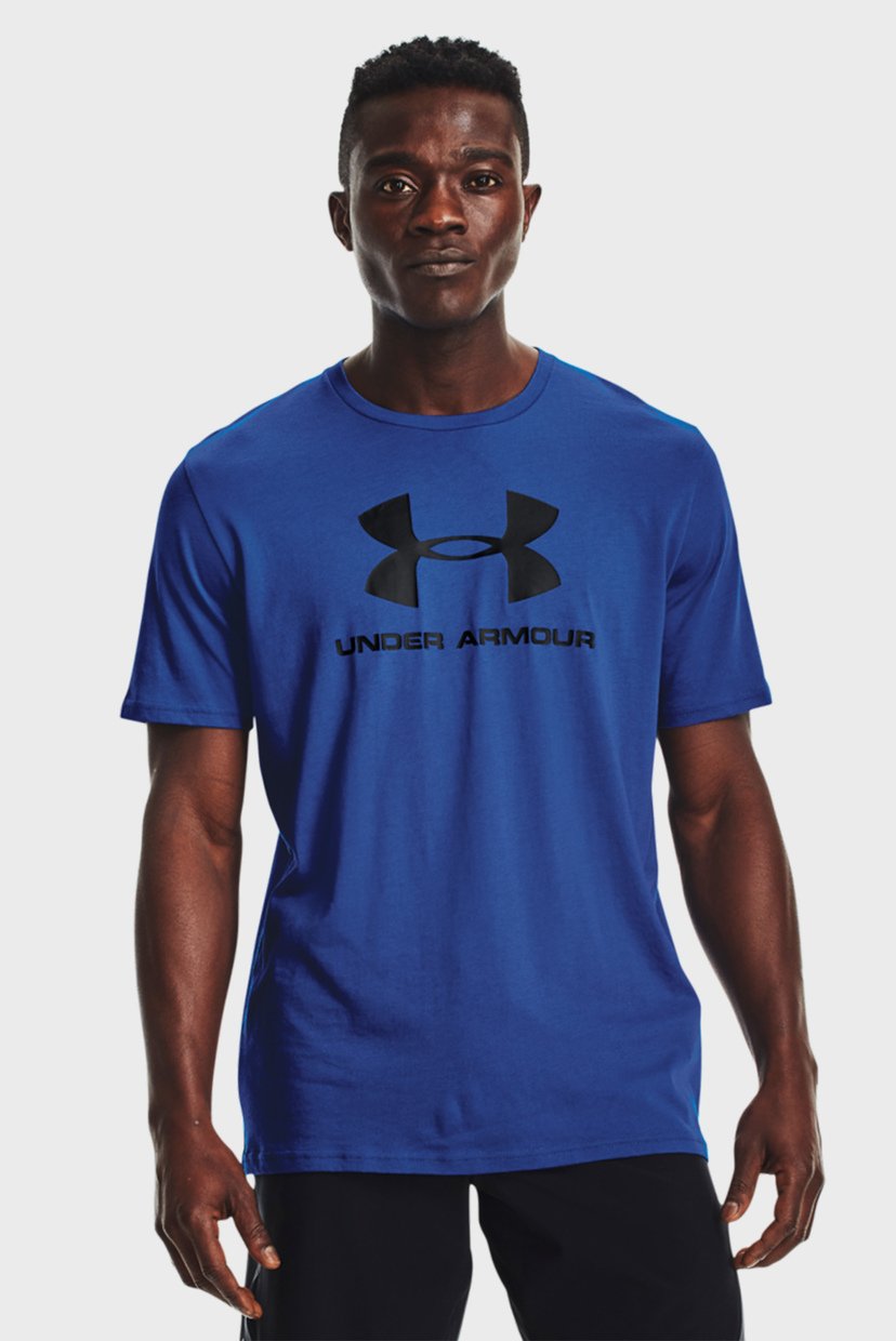 

Мужская синяя футболка UA SPORTSTYLE LOGO Under Armour  1329590-432, Мужская синяя футболка UA SPORTSTYLE LOGO Under Armour XL 1329590-432