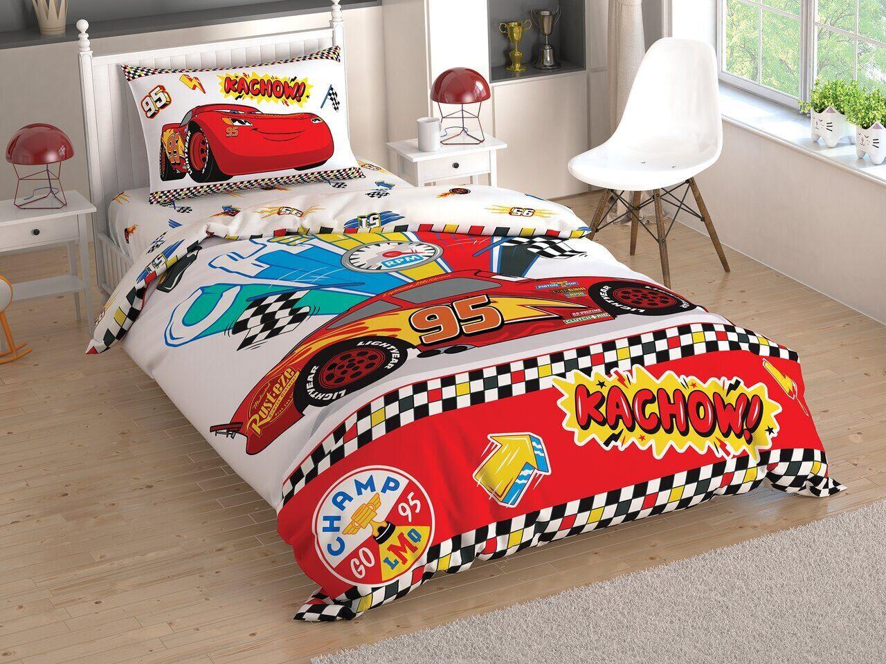 

Постельное белье Tac Disney - Cars Kachow 160*220 подростковый