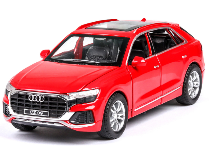 

Металлическая машинка Audi Q8 масштаб 1:24 Red