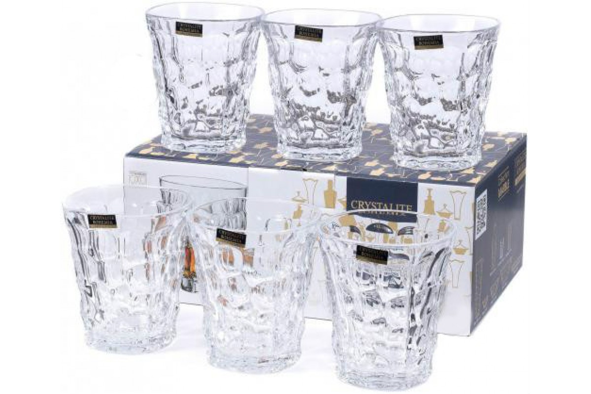 

Набір склянок для віскі 290 мл 6 шт. Bohemia Marble (2KF06-0-99W24-290)