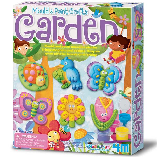 

Набор детский 4M для создания гипсовых магнитов "Сделай и раскрась" Обитатели сада 00-03512