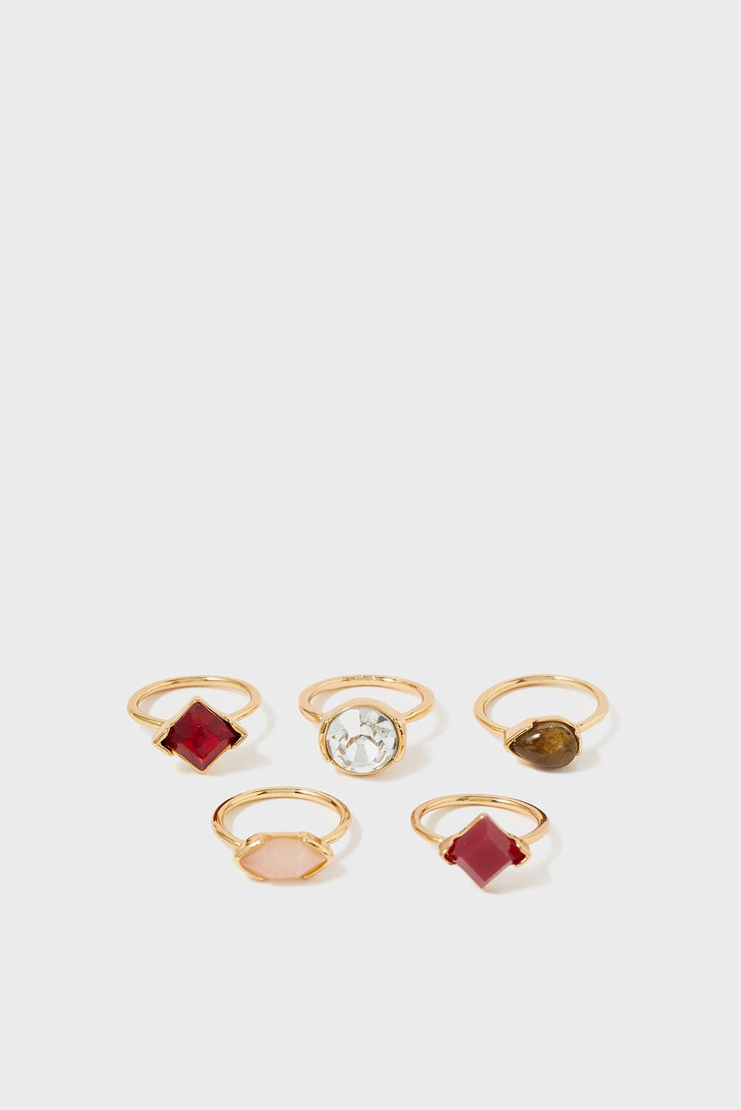 

Женские золотистые кольца (5 шт) DFG BERRY BLUSH Accessorize M 294022