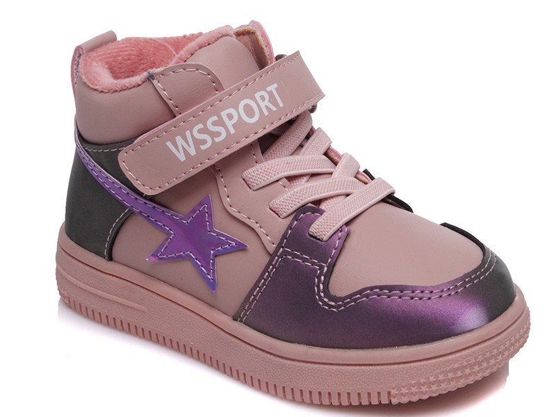 

Черевики хайтопи демисезонні Weestep 26р (16,5 см) рожеві з фіолетовим