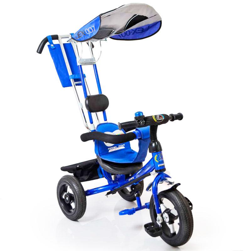 

Велосипед трехколесный с родительской ручкой Sigma Lex-007 (12/10 AIR wheels) Blue