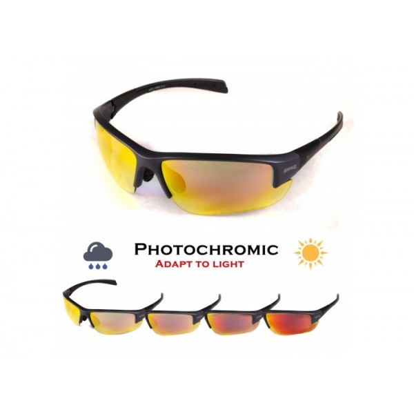 

Очки спортивные защитные фотохромные Global Vision Hercules-7 Photo (Anti-Fog) G-Tech™ красные зеркальные