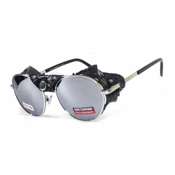 

Очки спортивные защитные открытые Global Vision AVIATOR-5 зеркальные серые
