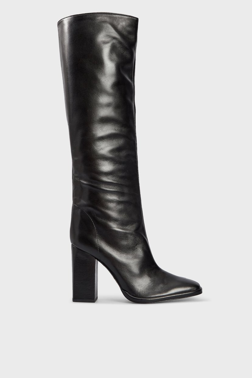 

Женские черные кожаные сапоги Schutz 38 S2106500140001U