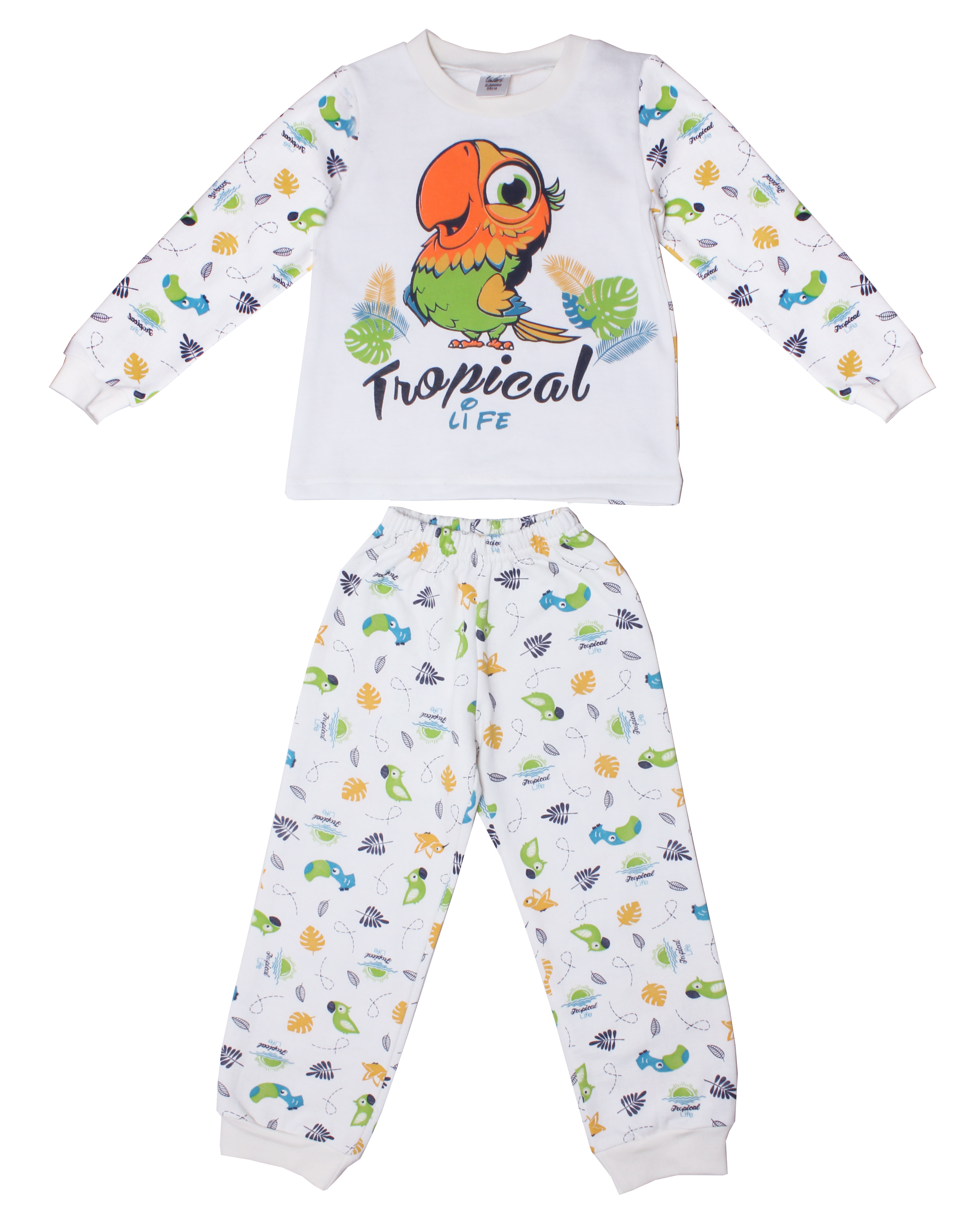 

Піжама для дівчат Валері-Текс 1618-55-251-027-024-1 80 см Молочний