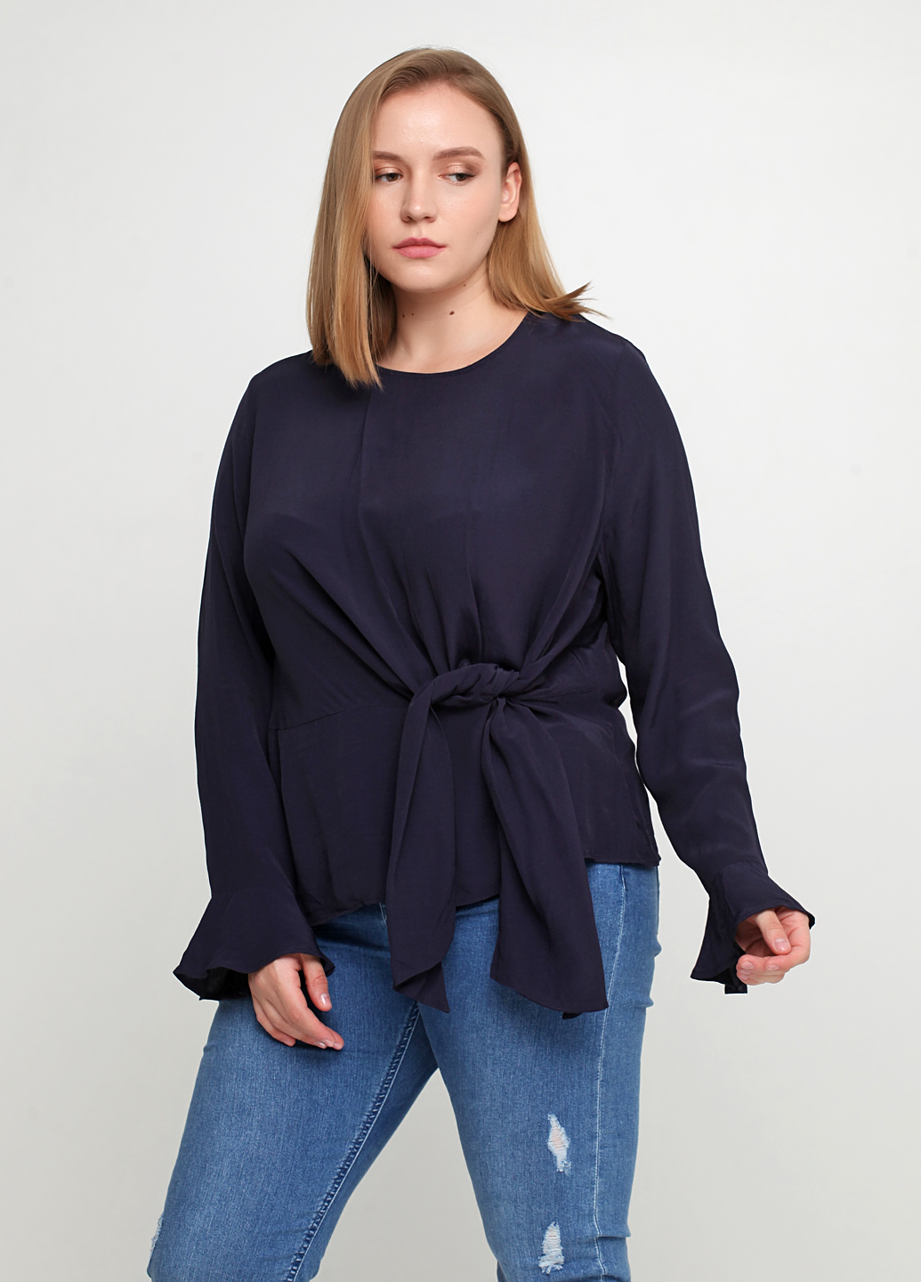 

Блузка H&M  Темно-синий 0747984_05, Блузка H&M 34 Темно-синий 0747984_05