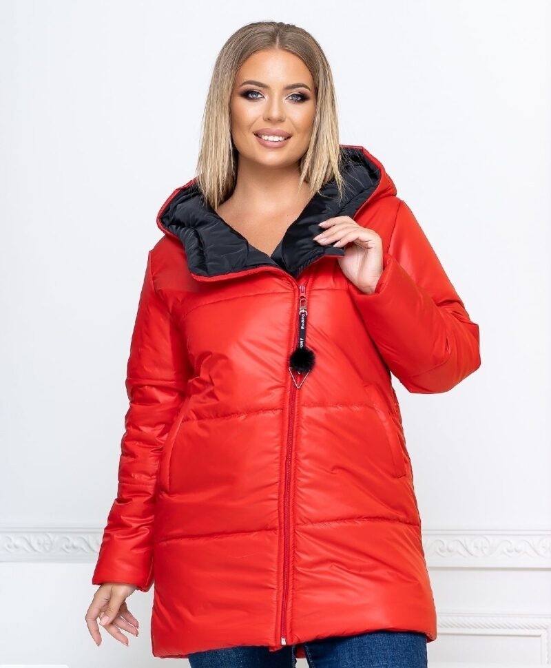 

Куртка зимняя Fashion FT-5118 Красная женская р.56 005118