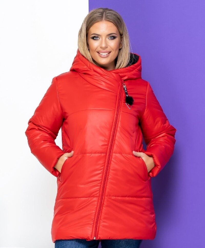 

Куртка зимняя Fashion FT-5118 Красная женская р.60 005118