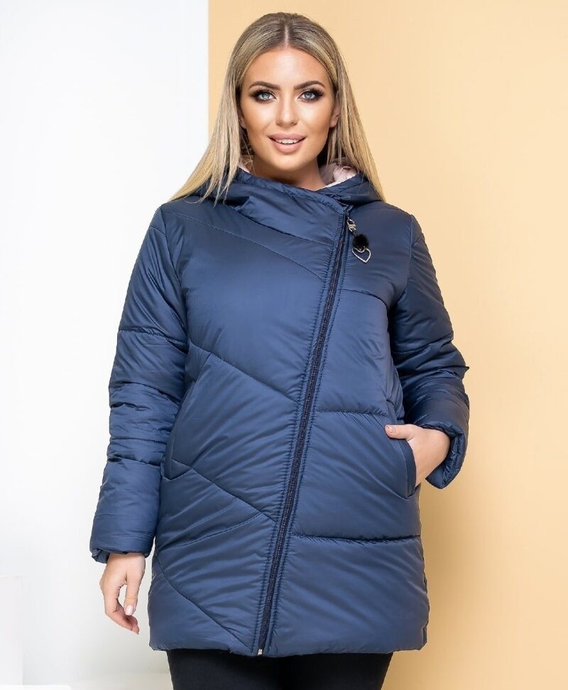 

Куртка зимняя Fashion FT-5118 Синяя женская р.52 005118