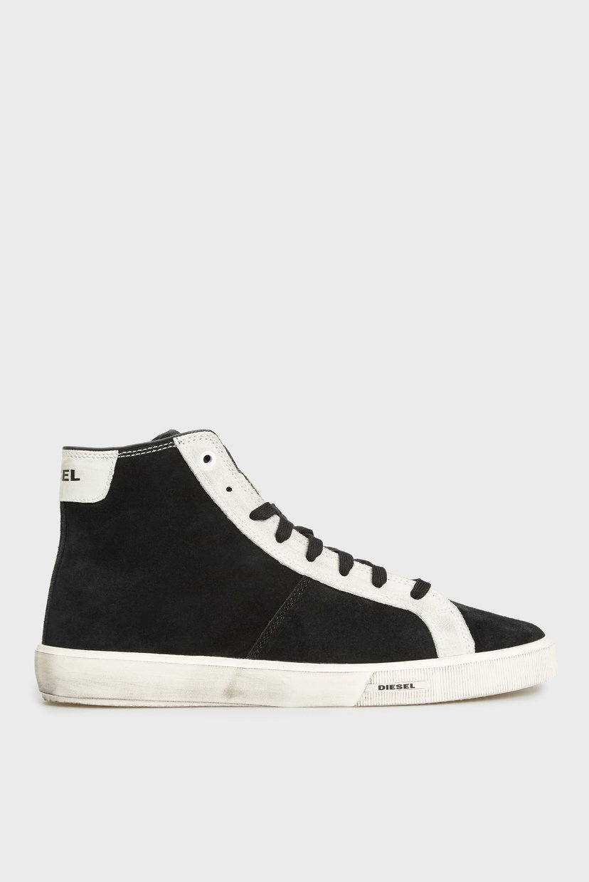 

Мужские черные замшевые хайтопы MYDORI / S-MYDORI MC SNEAKERS Diesel 45 Y02540 PR216