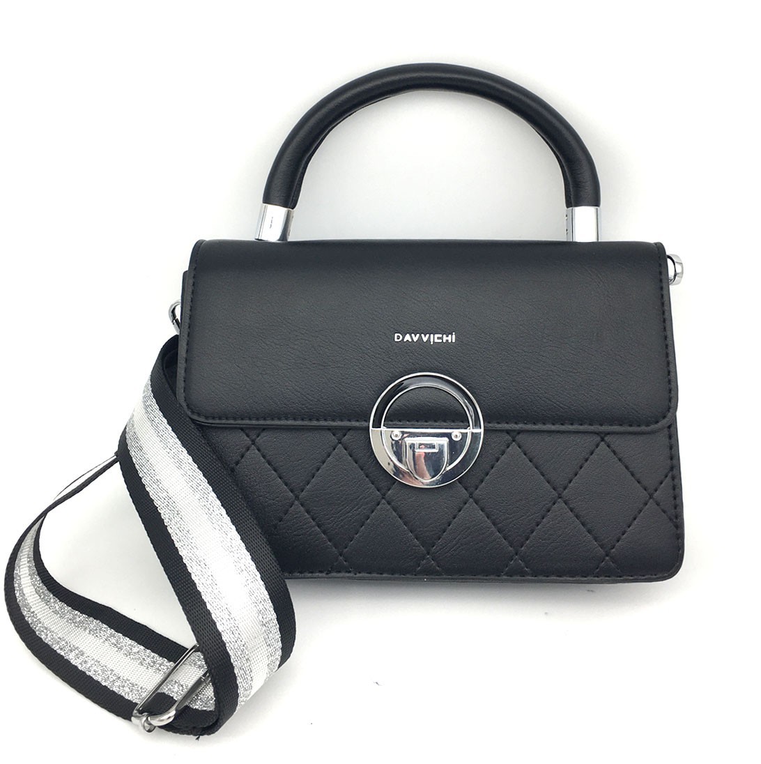 

Женская сумка через плечо Davvichi черная с16