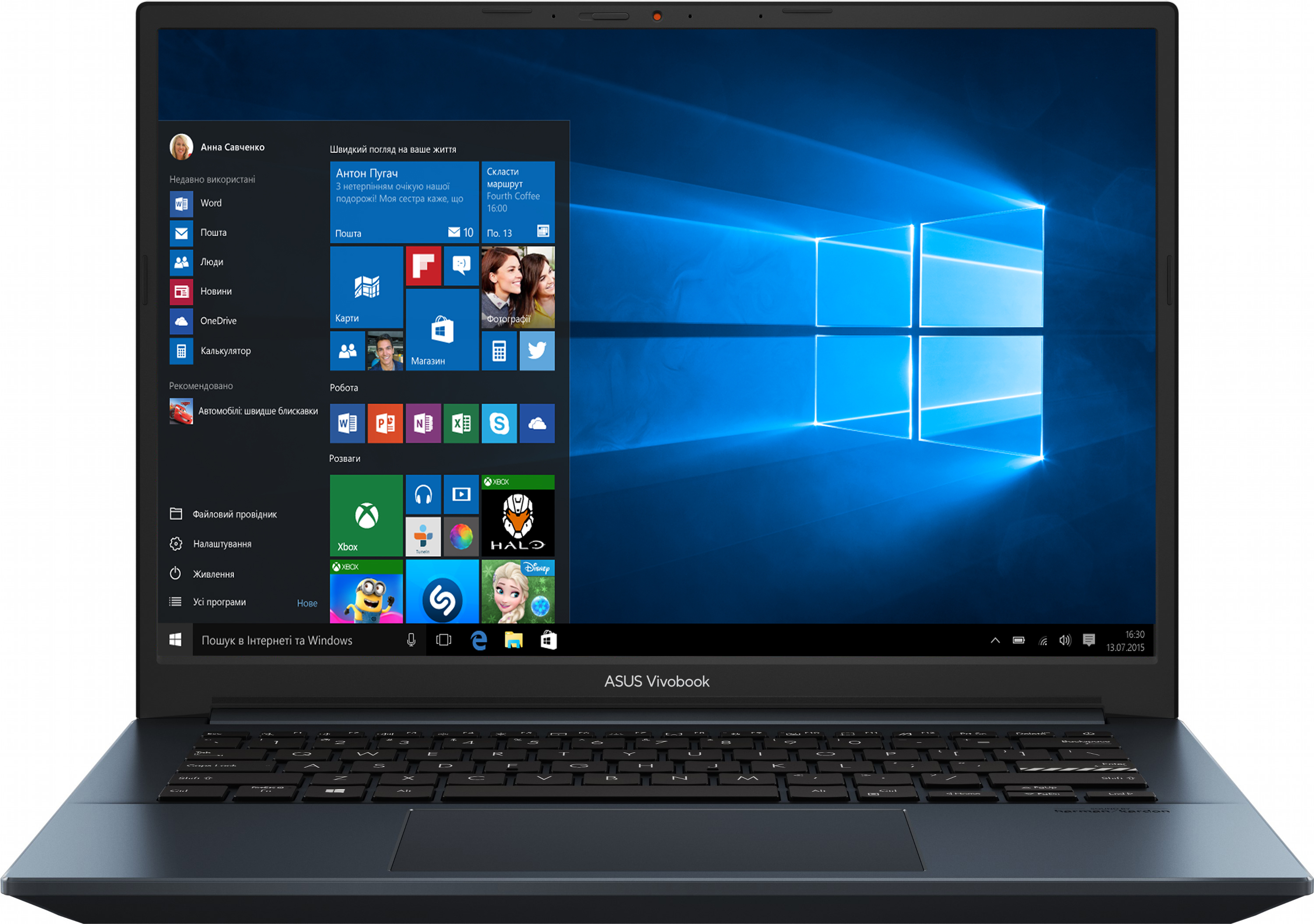 

Ноутбук ASUS Vivobook Pro 14 OLED K3400PH-KM014T (90NB0UX2-M00280) Quiet Blue