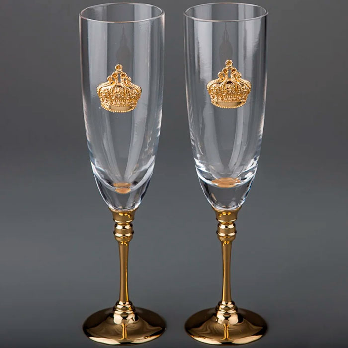 

Свадебные бокалы Корона Gold 2 шт Veronese 32825-BR-1182