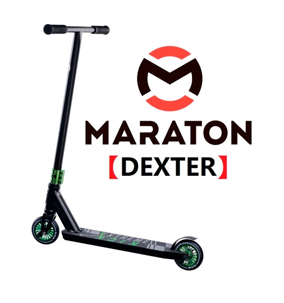 

Самокат для трюков Maraton DEXTER 110 мм,HIC Зеленый + Пеги 2 шт