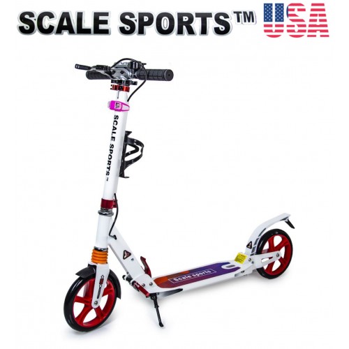 

Самокат Scale Sports SS-10 черный 2021 + Led фонарик USA