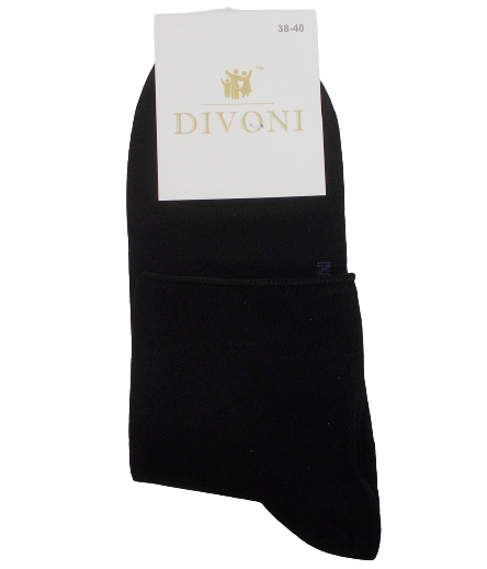 

Женские носки без резинки Divoni 38-40 черные