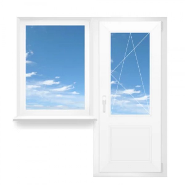 

Балконный блок VEKA SoftLine 82 2050x2100 7 камер Белое