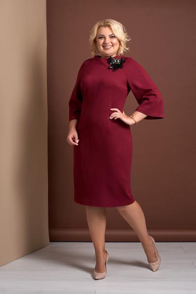 

Платье Style-Nika Болина  Бордовый 3044, Платье Style-Nika Болина 50 Бордовый 3044