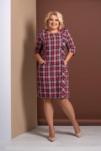 

Платье Style-Nika Брукси  Красный 978/20, Платье Style-Nika Брукси 50 Красный 978/20