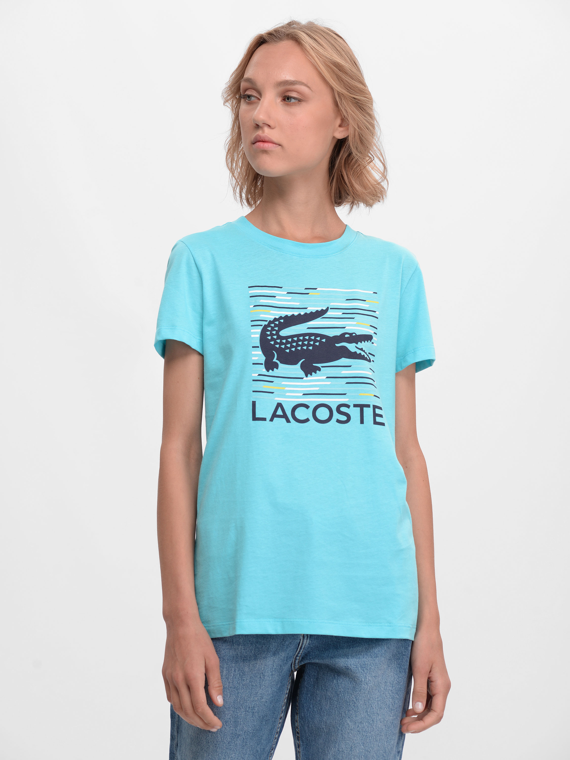 

Футболка Lacoste TF5215-P3N XS (T34) Haiti Blue/Multico