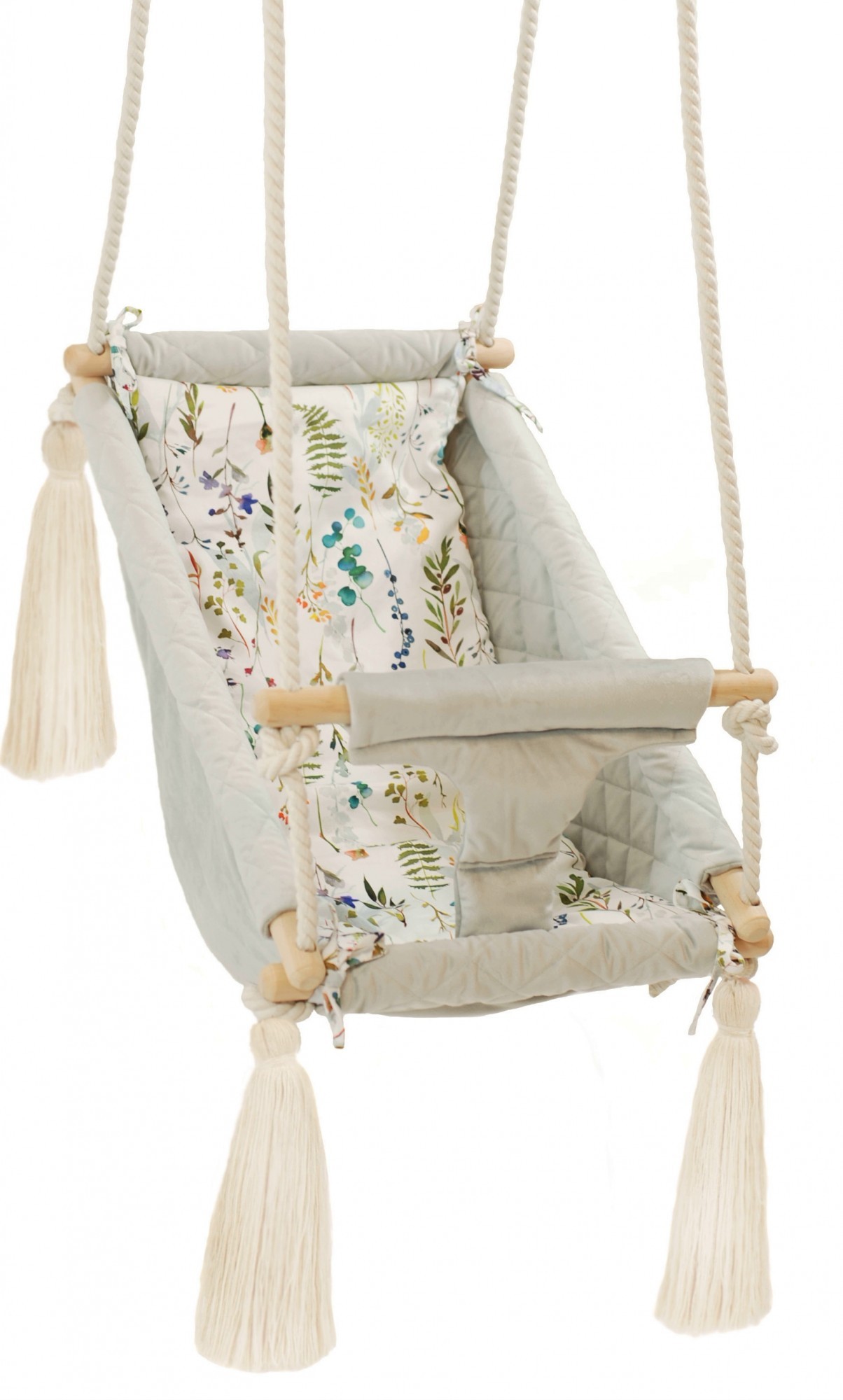

Подвесные качели BabyLux 3в1 Серые, для дома, на дачу, в сад, до 60 кг