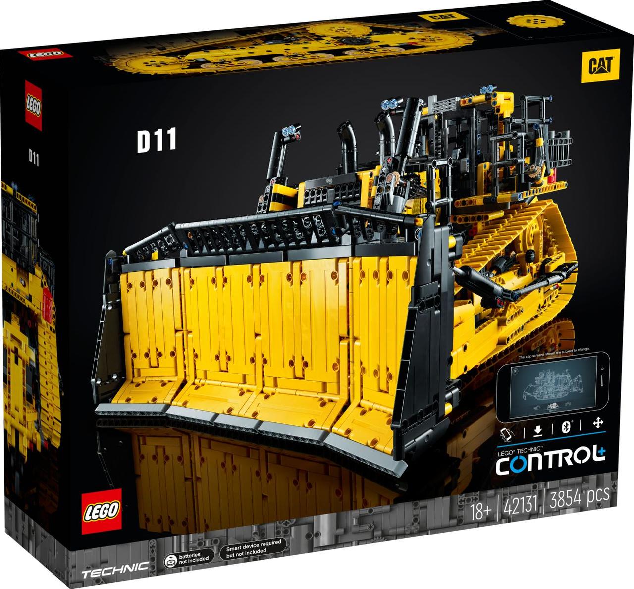 

Lego Technic Бульдозер Cat D11 на пульте управления 42131