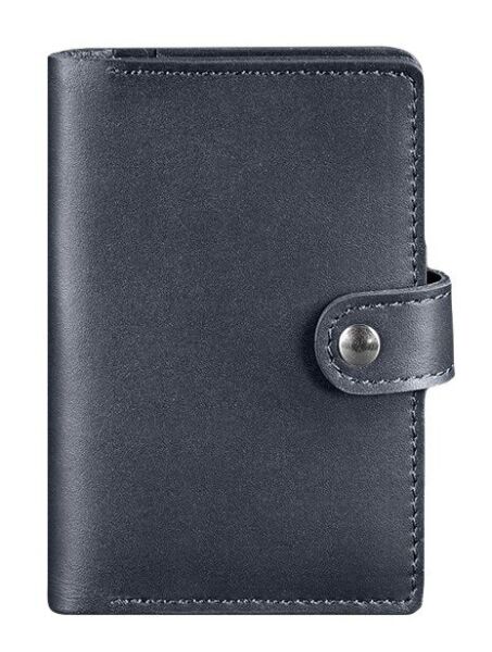 

Обложка для паспорта из кожи BlankNote bn-op-3-navy-blue
