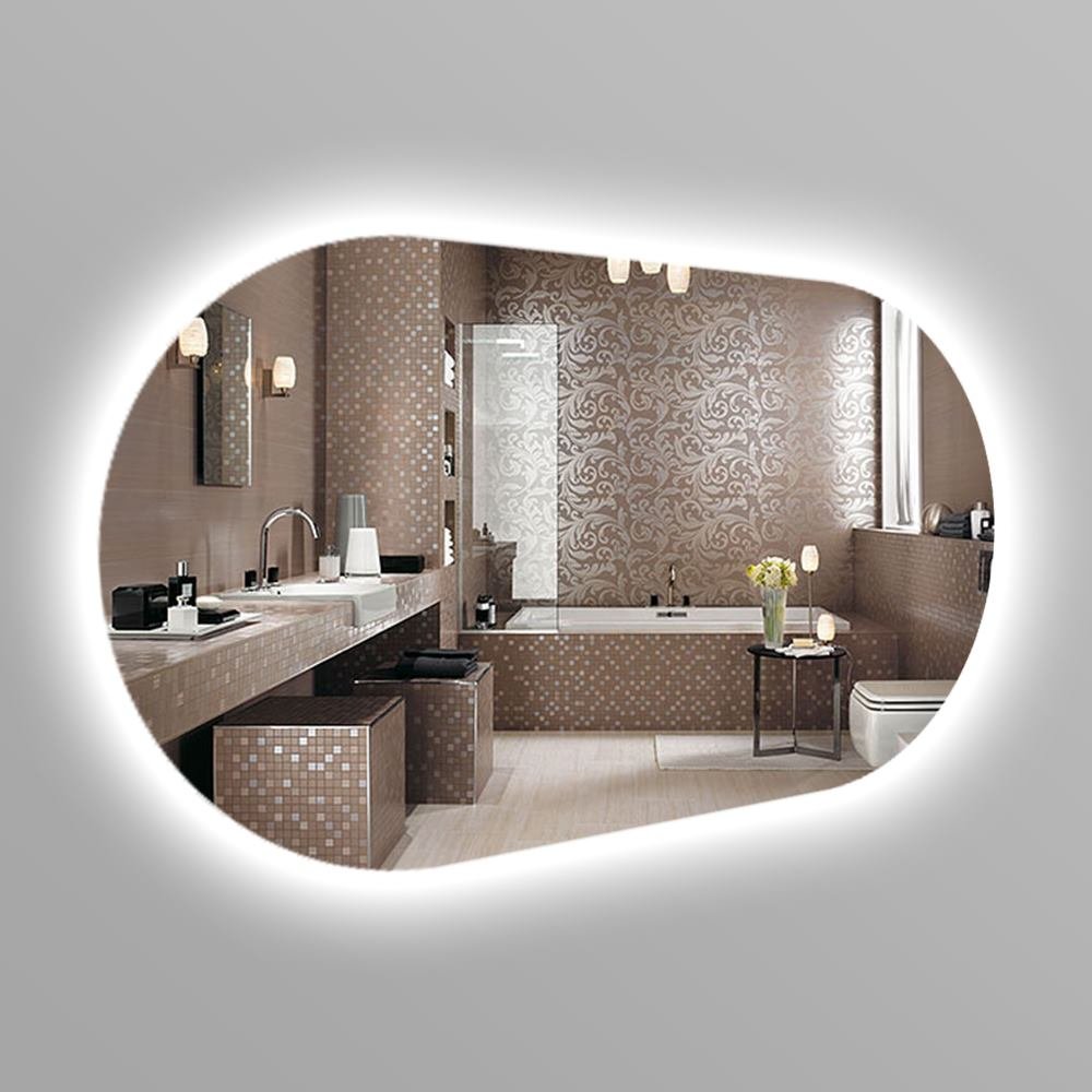 

Зеркало в ванную SmartWorld Zoryana серия Lite с контурной подсветкой LED овальное 160x110x3см. (Lite-Zoryana-110x160)