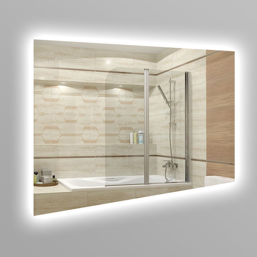 

Зеркало в ванную SmartWorld Lika серия Lite с контурной LED подсветкой прямоугольное 130x120x3см. (Lite-Lika-120x130)