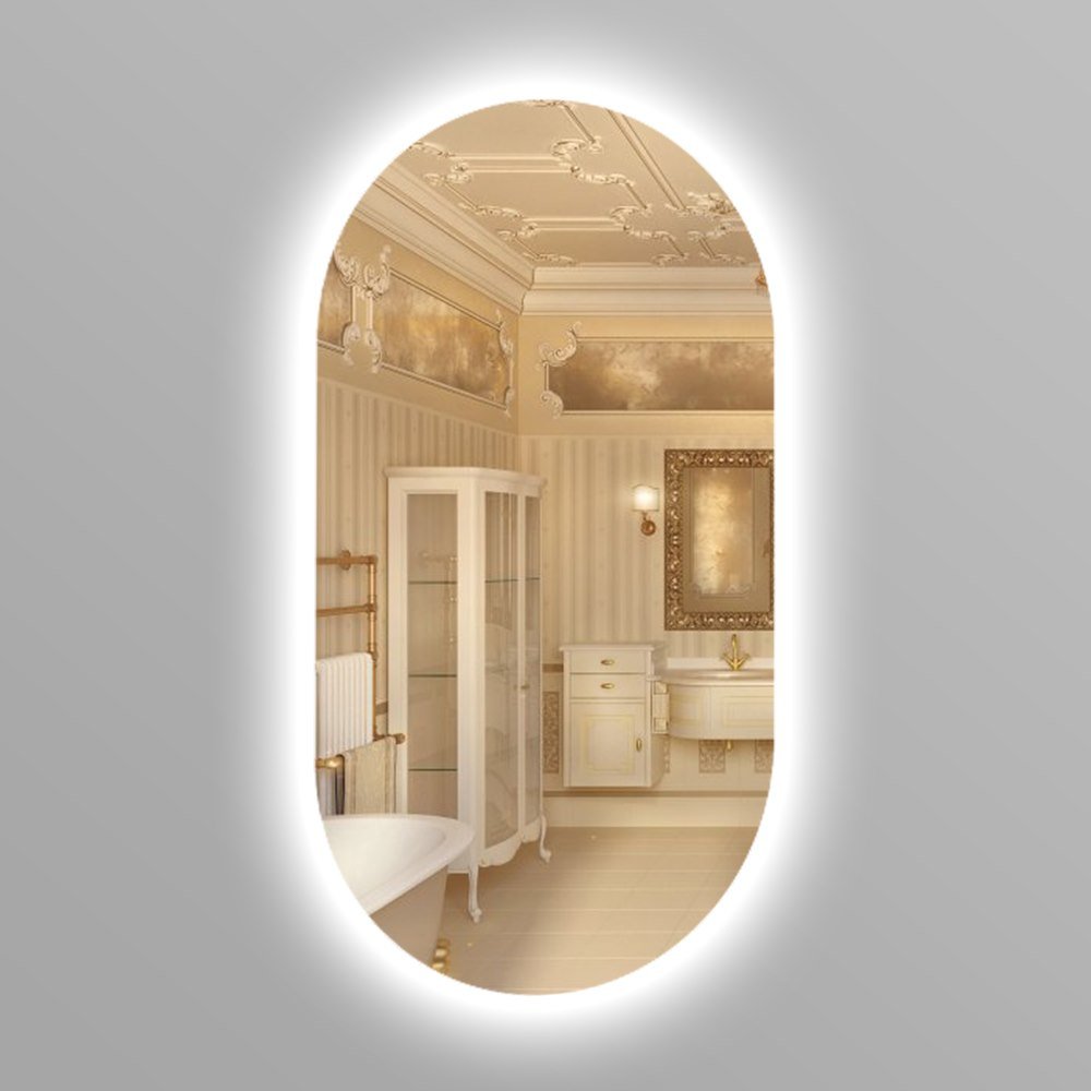 

Зеркало в ванную SmartWorld Tina серия Lite с контурной LED подсветкой овальное 120x100x3см. (Lite-Tina-100x120)