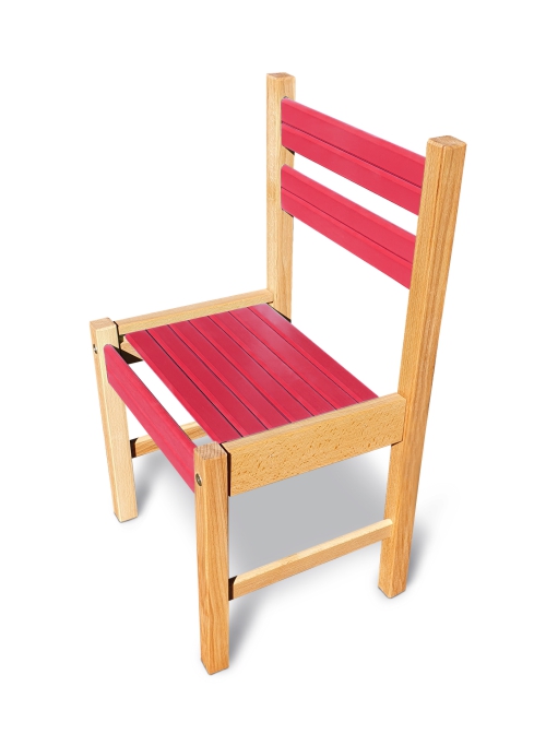 

Стульчик детский Arinwood Classic 1 Красный 550 мм 04-100R