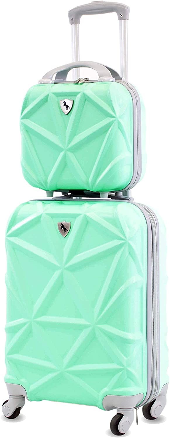 

Чемодан AMKA Gem из 2 предметов ручной клади, мятный, косметический, AP819