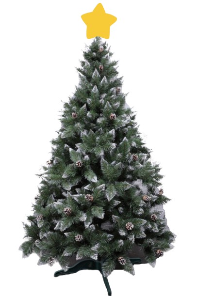 

Ель искусственная 2 м Рождественская HAPPY HOLIDAYS Елка искусственная с шишками (ЕР-Ш-200)