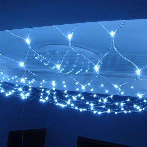 

Новорічна гірлянда сітка 180 LED Синя, білий кабель (VS7002227)