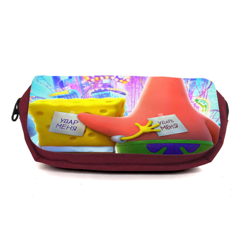 

Школьный пенал Спанч Боб 0011 (SpongeBob) органайзер универсальный (SPB-0011-brd) бордовый