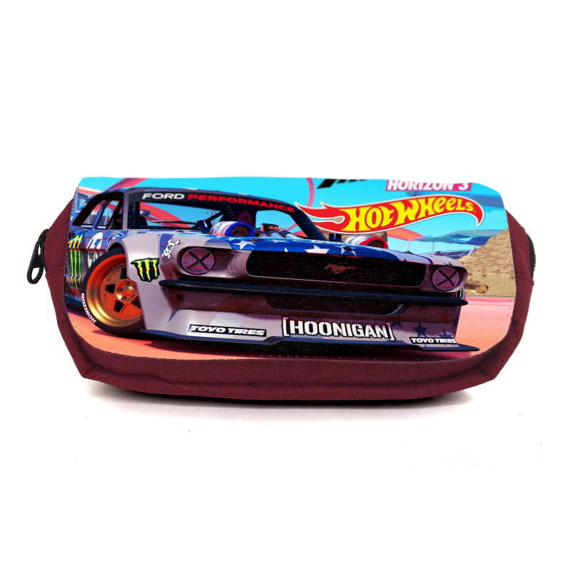 

Школьный пенал Хот Вилс 005 (Hot Wheels) органайзер универсальный (HW-005-brd) бордовый