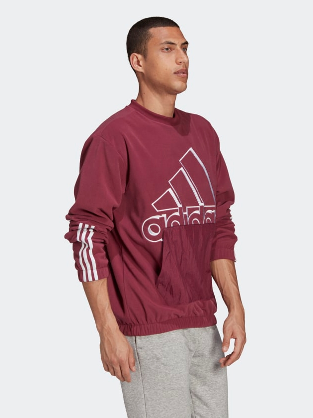 

Свитшот Adidas U Q4 Bluv Swt H14661  Viccri/Black, Свитшот Adidas U Q4 Bluv Swt H14661 L Viccri/Black
