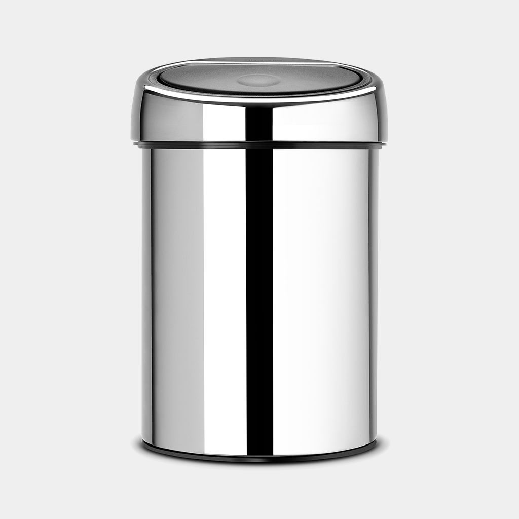 

Мусорный бак Touch Bin 3л Полированная сталь Brabantia 363962