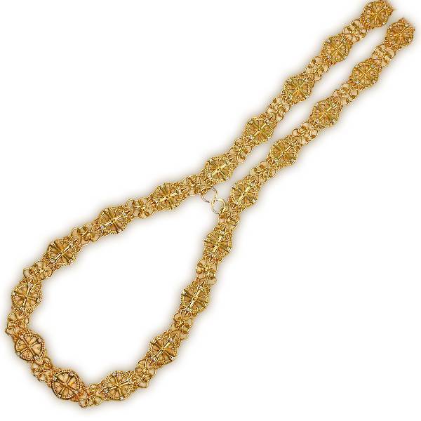 

Цепь для священников серебряная в позолоте Фамильные Драгоценности арт. 2.7.0221