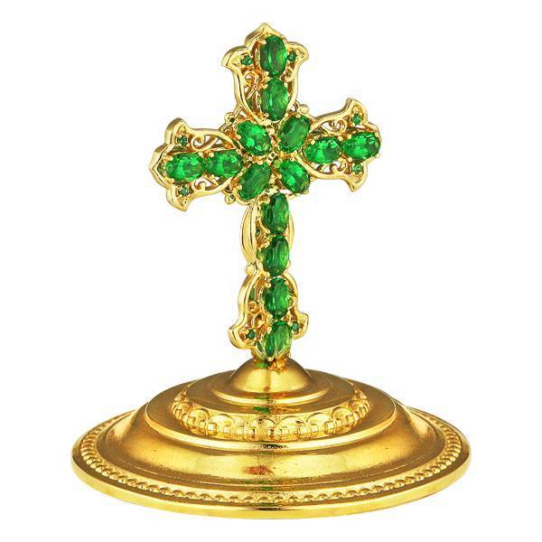 

Крест на митру латунный в позолоте Фамильные Драгоценности арт. 2.7.0678лп