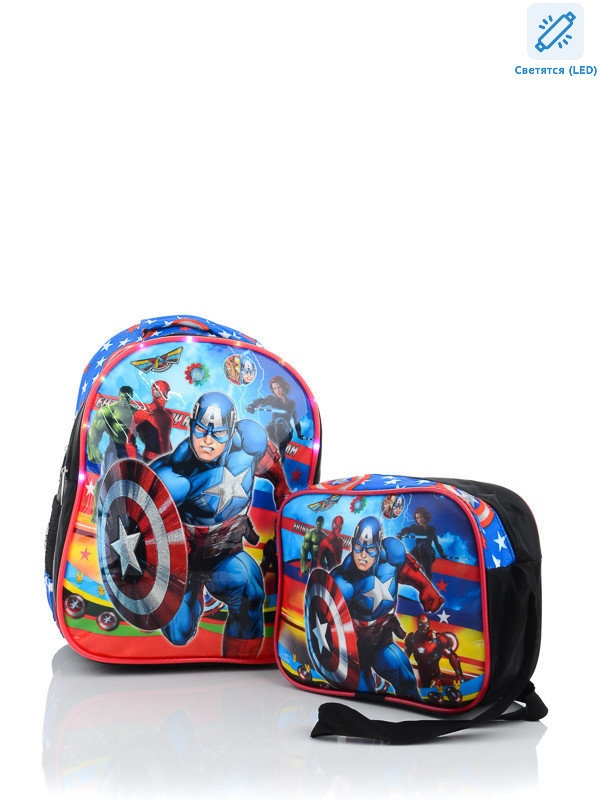 

Рюкзаки детские деми для девочки Prime 00-00012733 Синий р.40x27x18
