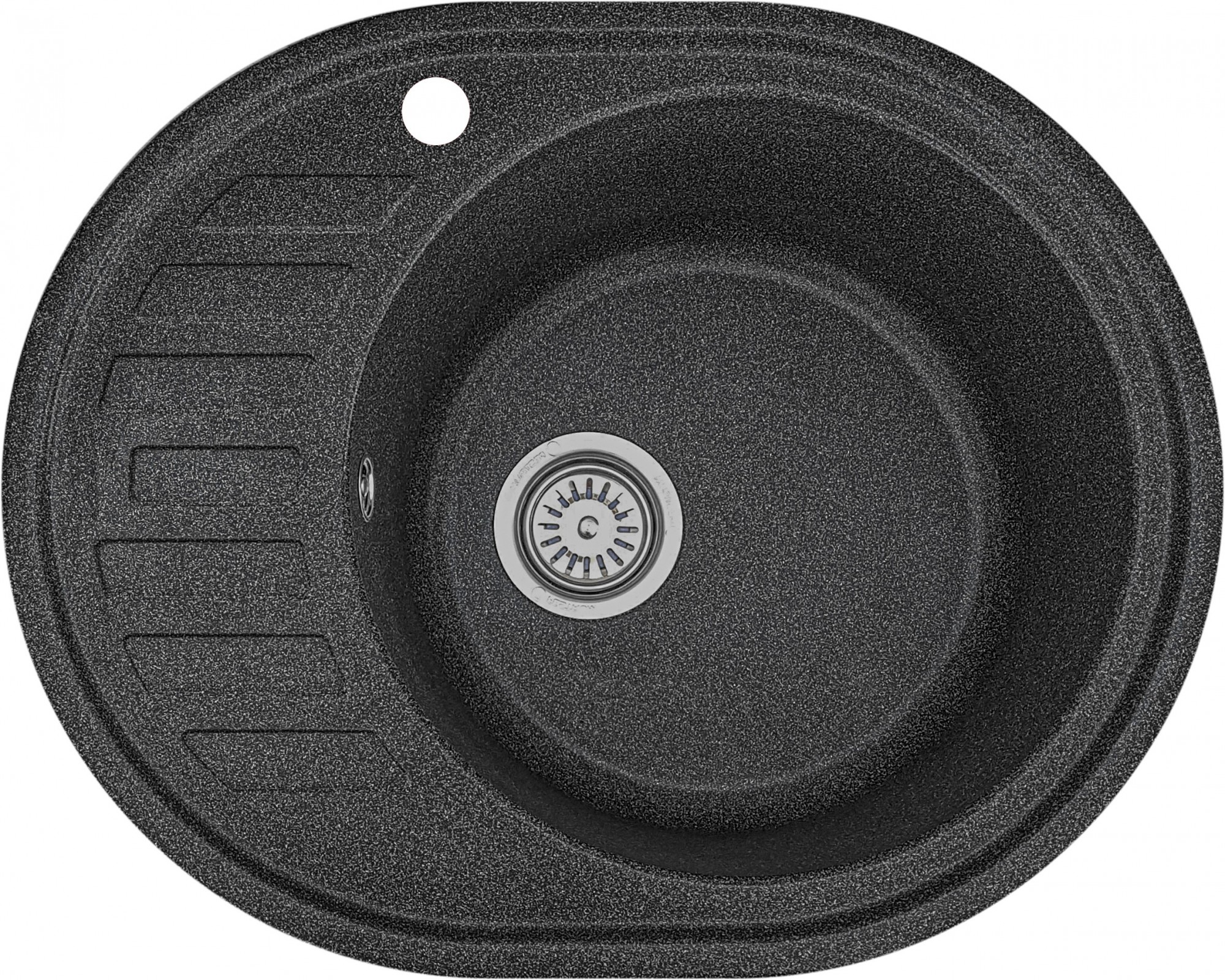 

Гранитная кухонная мойка Kva-kva K23L 620x500x210мм Графит