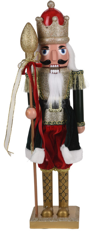 

Декоративная фигура Щелкунчик Christmas Decoration 17x12x60 см (ASK000030_красный-золото)